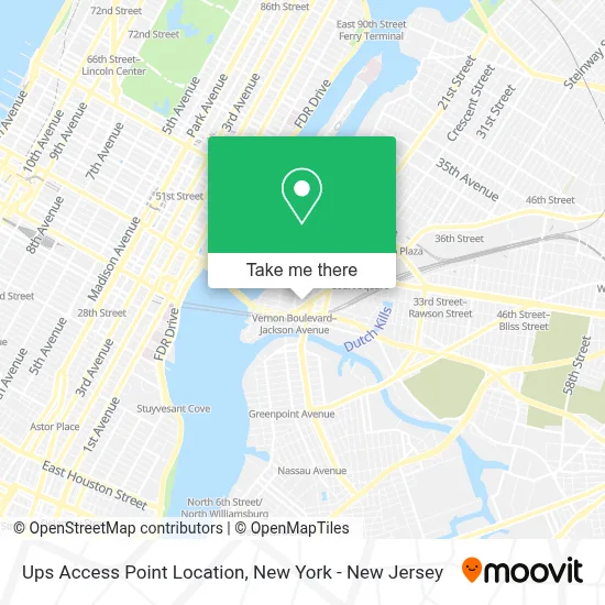 Ups Access Point Location map