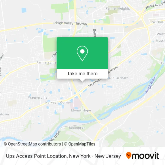 Ups Access Point Location map