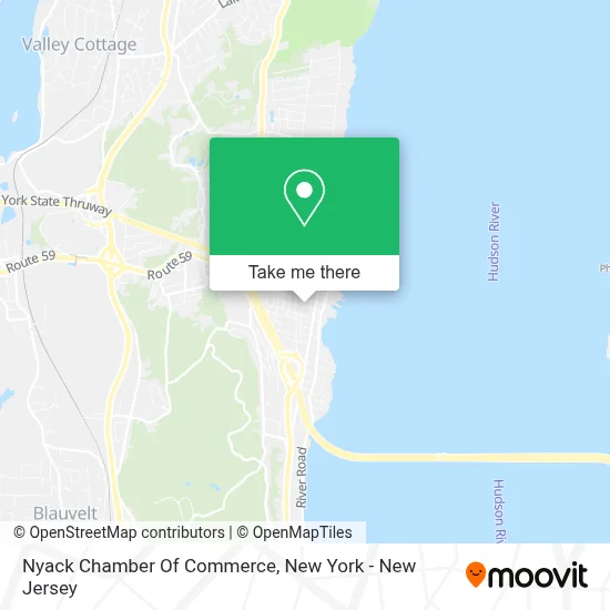 Nyack Chamber Of Commerce map