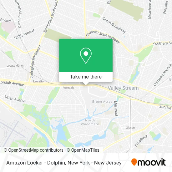 Amazon Locker - Dolphin map