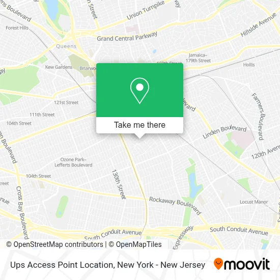 Ups Access Point Location map