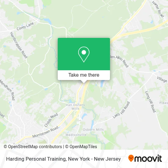 Harding Personal Training map