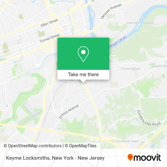 Keyme Locksmiths map