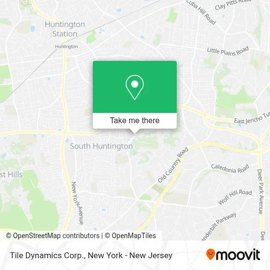 Tile Dynamics Corp. map