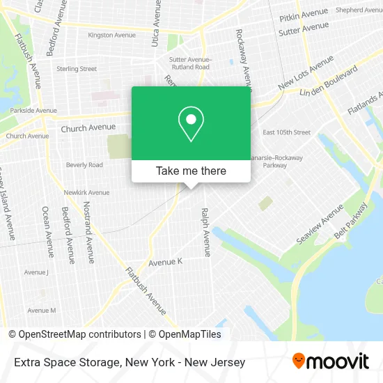 Extra Space Storage map