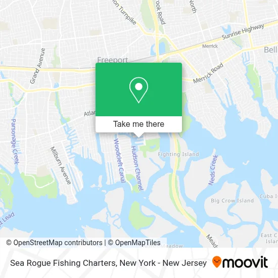 Sea Rogue Fishing Charters map