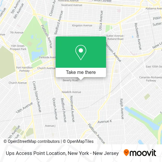 Ups Access Point Location map
