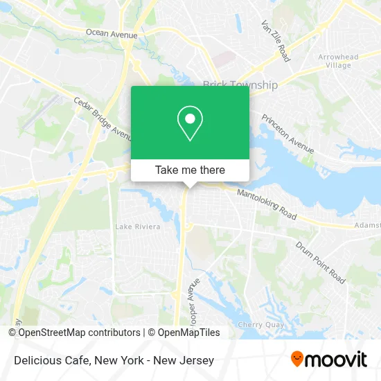 Delicious Cafe map