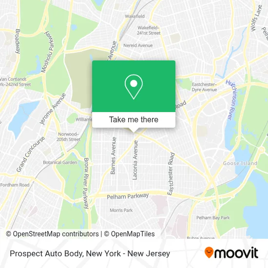Prospect Auto Body map