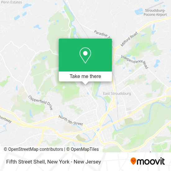 Fifth Street Shell map
