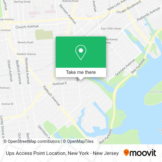 Ups Access Point Location map
