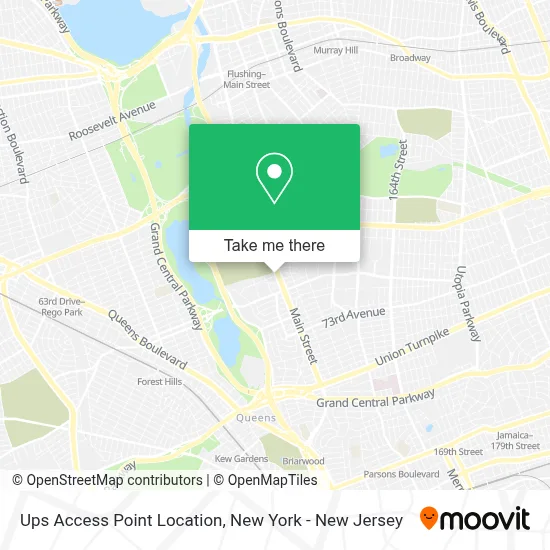 Ups Access Point Location map
