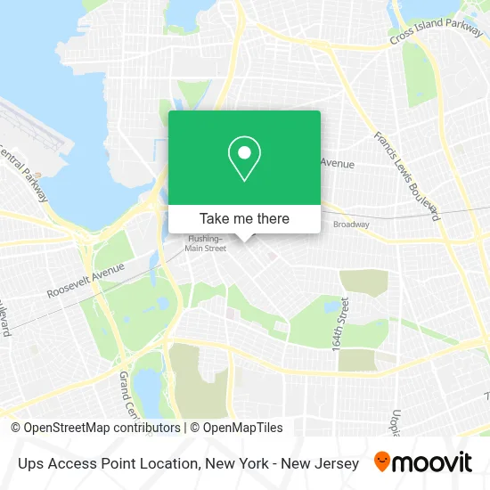 Ups Access Point Location map