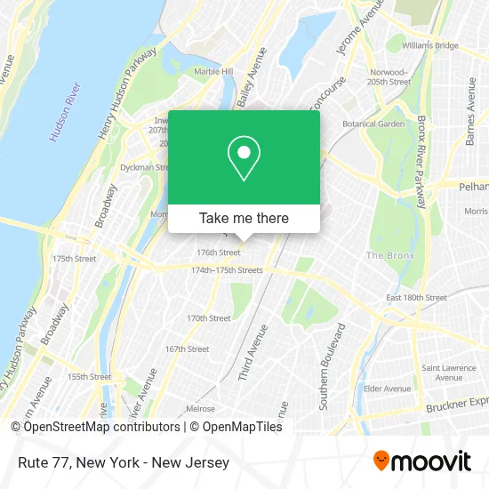 Rute 77 map