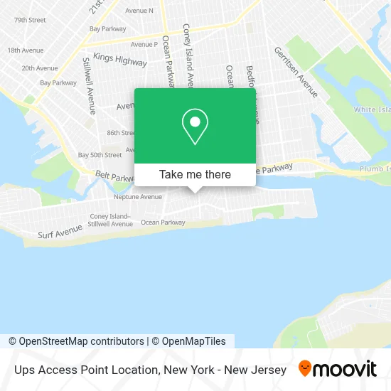 Ups Access Point Location map