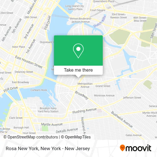 Rosa New York map