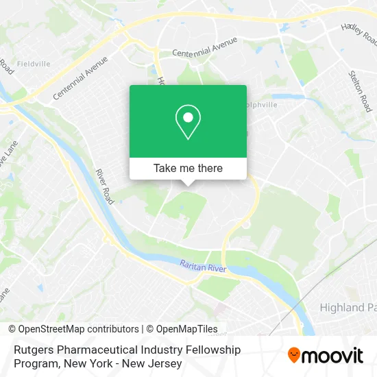 Rutgers Pharmaceutical Industry Fellowship Program map