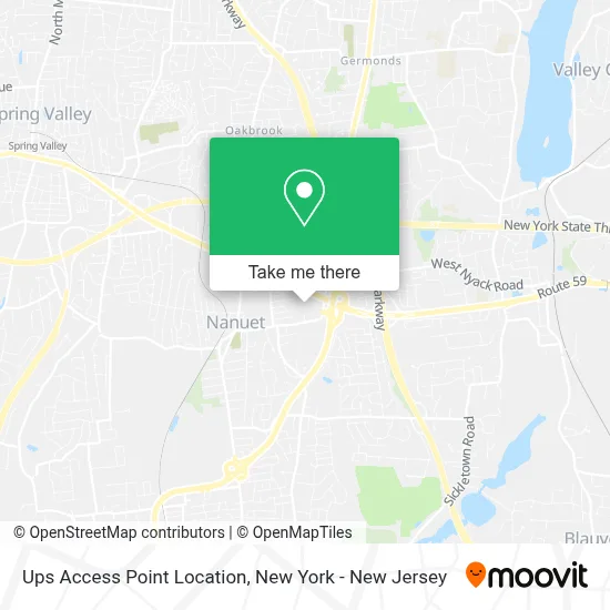 Ups Access Point Location map