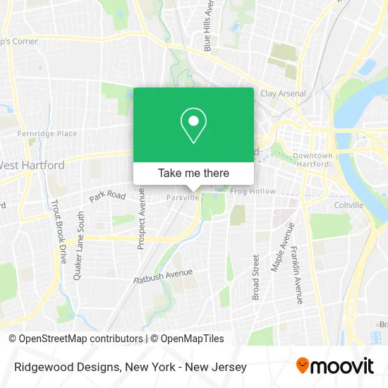 Ridgewood Designs map