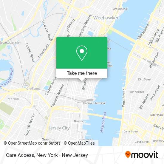 Care Access map