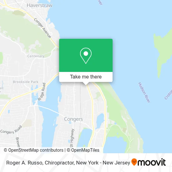 Roger A. Russo, Chiropractor map