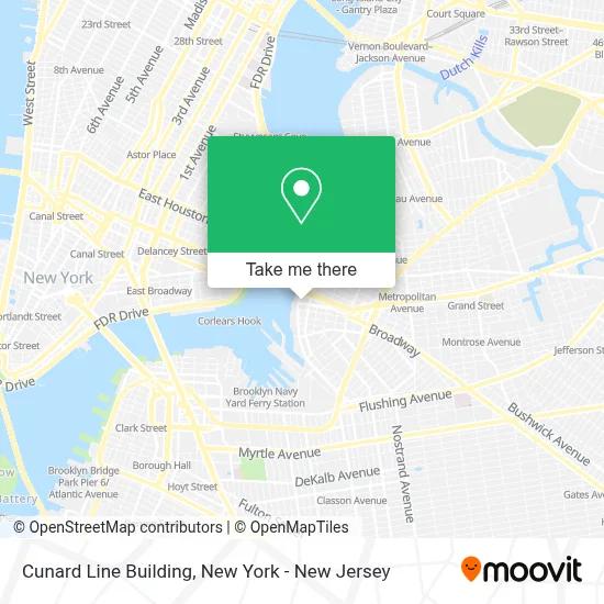 Cunard Line Building map
