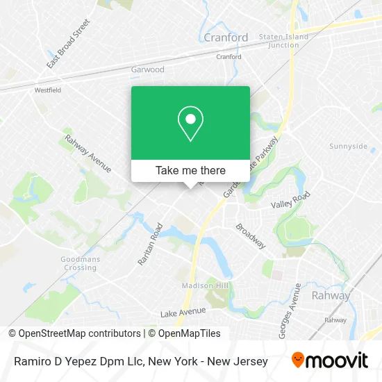 Ramiro D Yepez Dpm Llc map