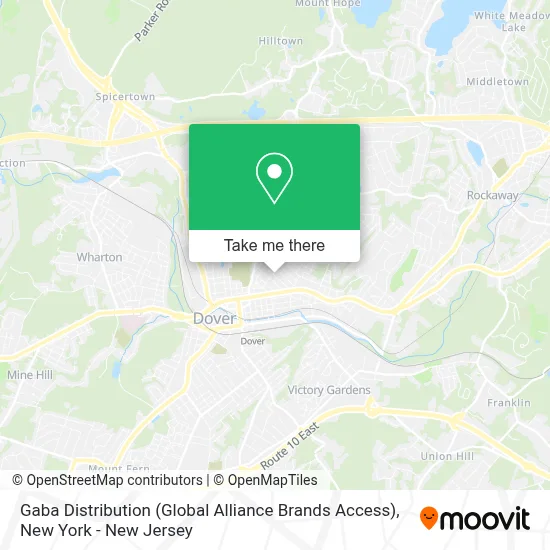 Gaba Distribution (Global Alliance Brands Access) map