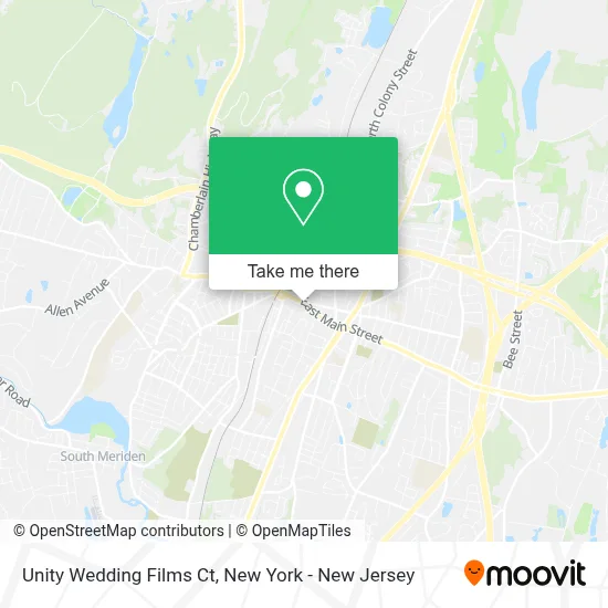 Unity Wedding Films Ct map