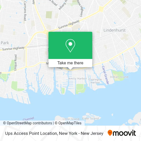Ups Access Point Location map