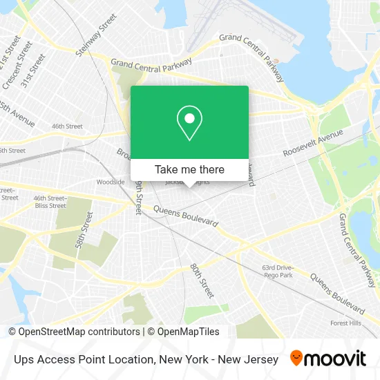 Ups Access Point Location map
