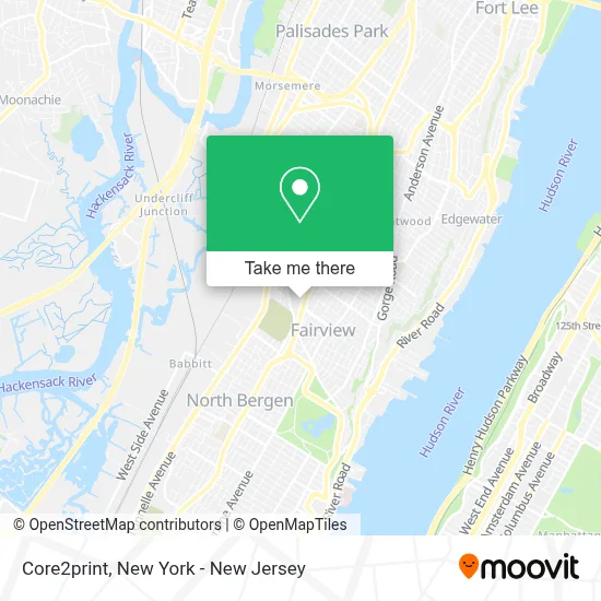 Core2print map