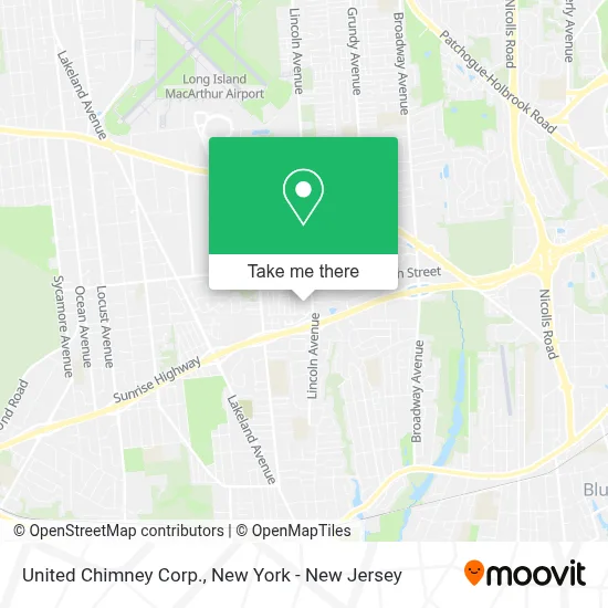 United Chimney Corp. map