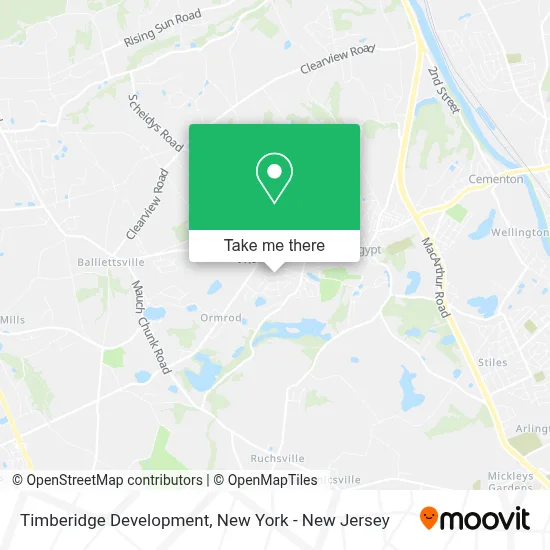 Timberidge Development map