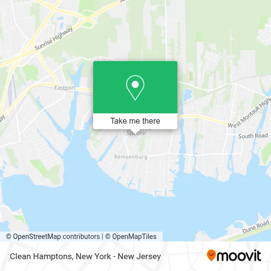 Clean Hamptons map