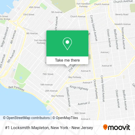 #1 Locksmith Mapleton map