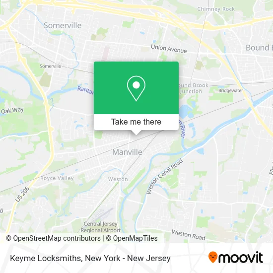 Keyme Locksmiths map