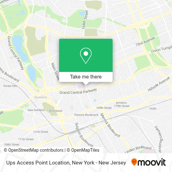 Ups Access Point Location map