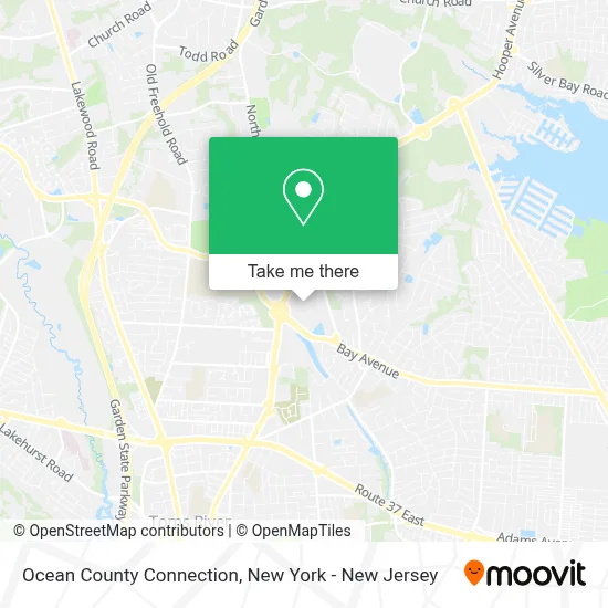 Ocean County Connection map