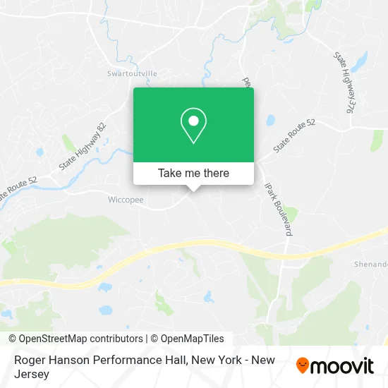 Roger Hanson Performance Hall map