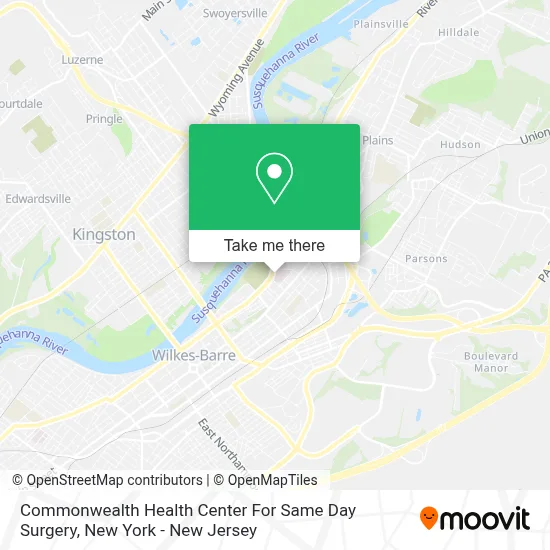 Commonwealth Health Center For Same Day Surgery map