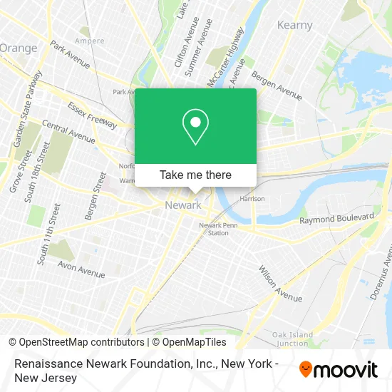 Renaissance Newark Foundation, Inc. map