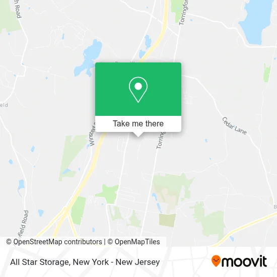 All Star Storage map