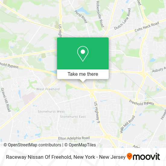 Raceway Nissan Of Freehold map