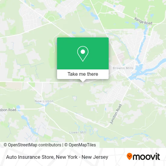 Auto Insurance Store map