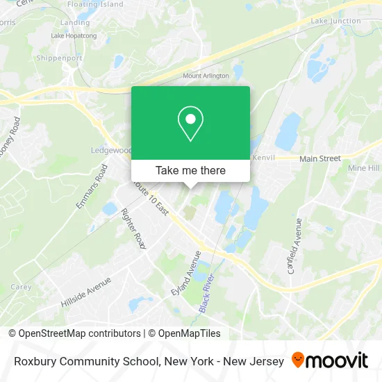 Roxbury Community School map