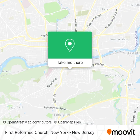 First Reformed Church map