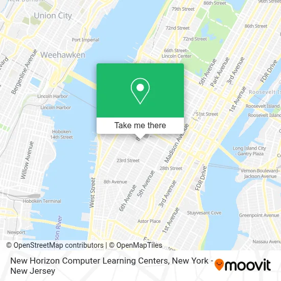 New Horizon Computer Learning Centers map
