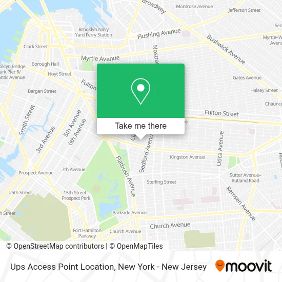 Ups Access Point Location map