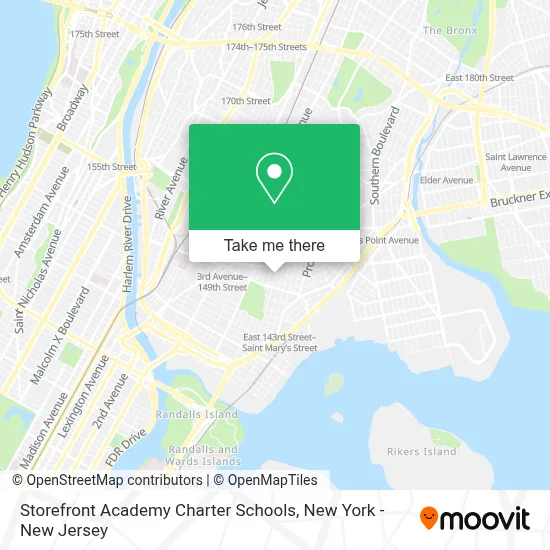 Storefront Academy Charter Schools map